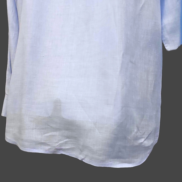 Mens long-sleeved Linen Shirt - Picture 2 of 9